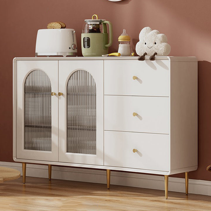 Cabinete de aparador contemporáneo Mesa de madera de faux con piernas para la cocina