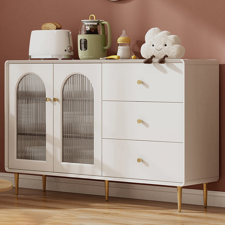 Cabinete de aparador contemporáneo Mesa de madera de faux con piernas para la cocina