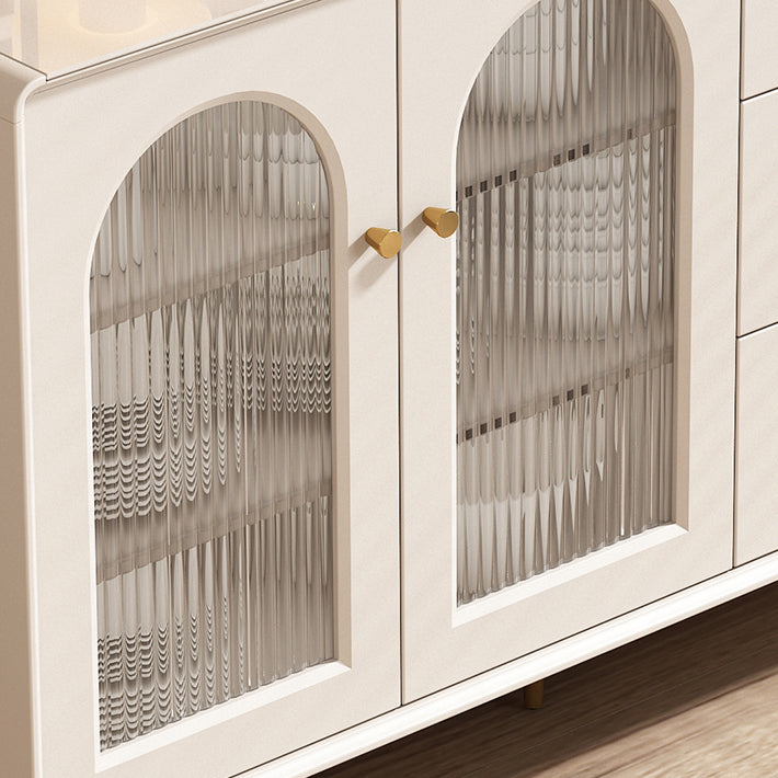 Cabinete de aparador contemporáneo Mesa de madera de faux con piernas para la cocina