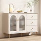 Cabinete de aparador contemporáneo Mesa de madera de faux con piernas para la cocina