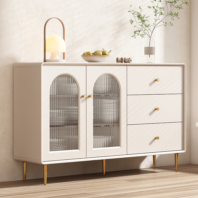 Cabinete de aparador contemporáneo Mesa de madera de faux con piernas para la cocina