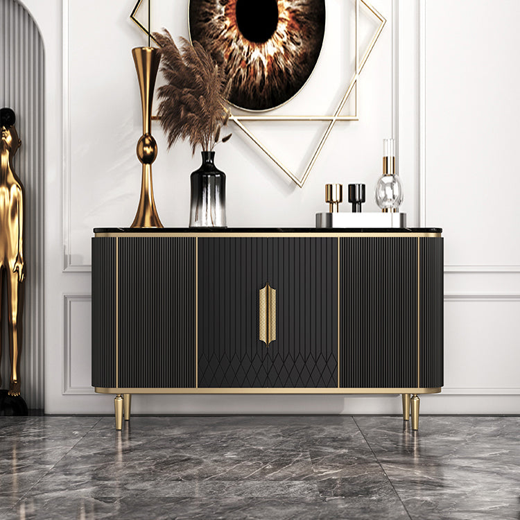 Glam -sideboardkast marmeren sideboard tafel met benen voor keuken