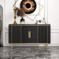 Glam -sideboardkast marmeren sideboard tafel met benen voor keuken