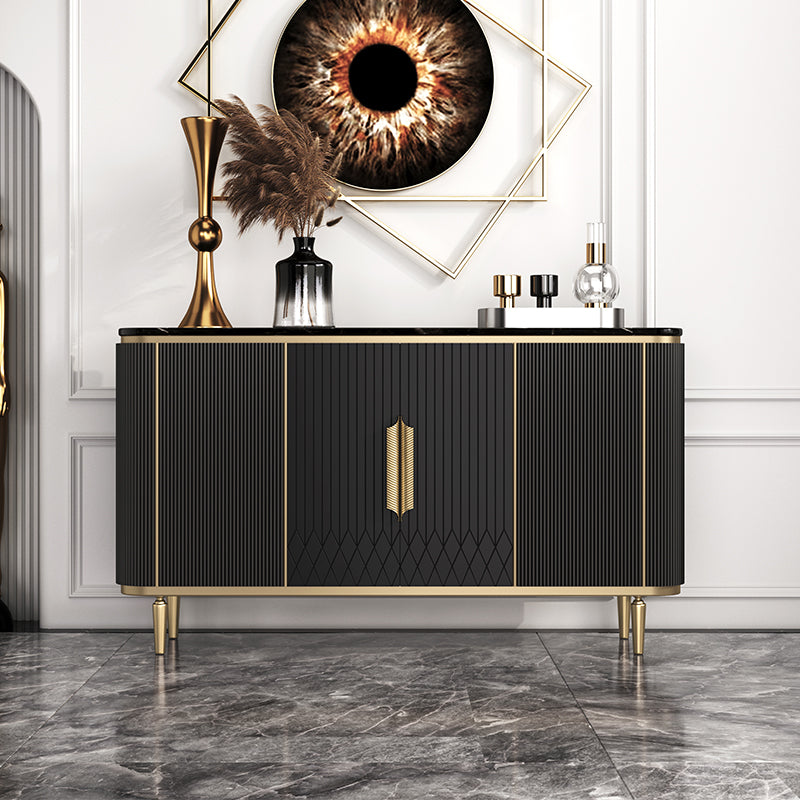 Glam -sideboardkast marmeren sideboard tafel met benen voor keuken