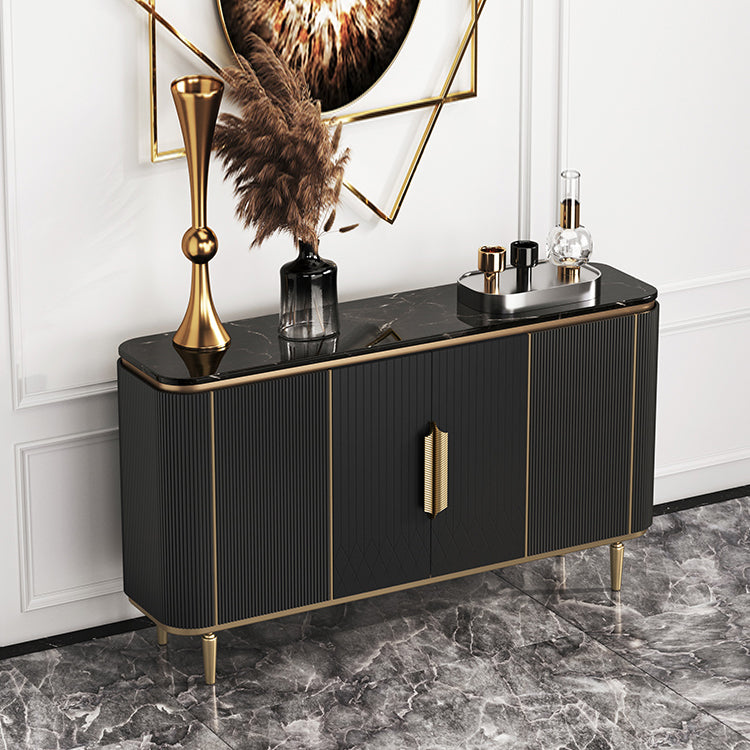 Glam -sideboardkast marmeren sideboard tafel met benen voor keuken