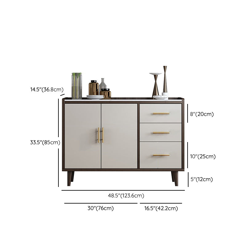 Mesa de piedra del gabinete del aparador glamoroso con piernas para la cocina