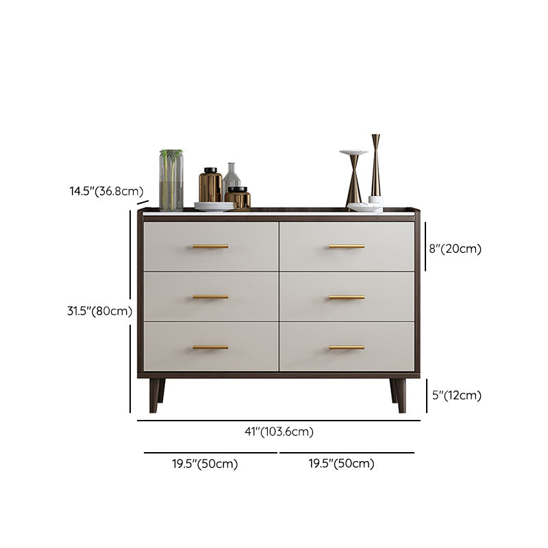 Mesa de piedra del gabinete del aparador glamoroso con piernas para la cocina