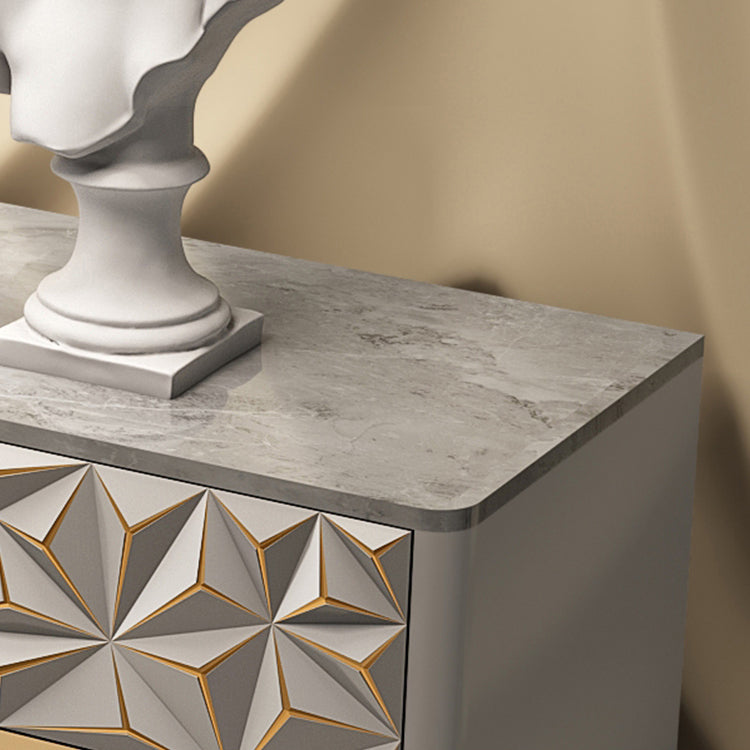 Glam Buffet Table Stone Sideboard Table with Legs for Dining Room Clearhalo 'buffet_sideboard' 'Buffets & Sideboards' 'furn' 'furn_buffet_sideboard' 'Furniture' 'Kitchen & Dining Furniture' 7520780