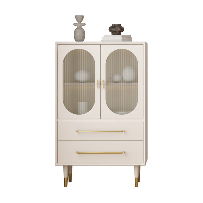 Mesa de piedra de mesa glamorosa con puertas para la cocina