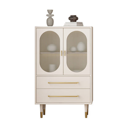 Mesa de piedra de mesa glamorosa con puertas para la cocina