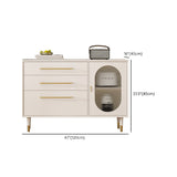 Mesa de piedra de mesa glamorosa con puertas para la cocina