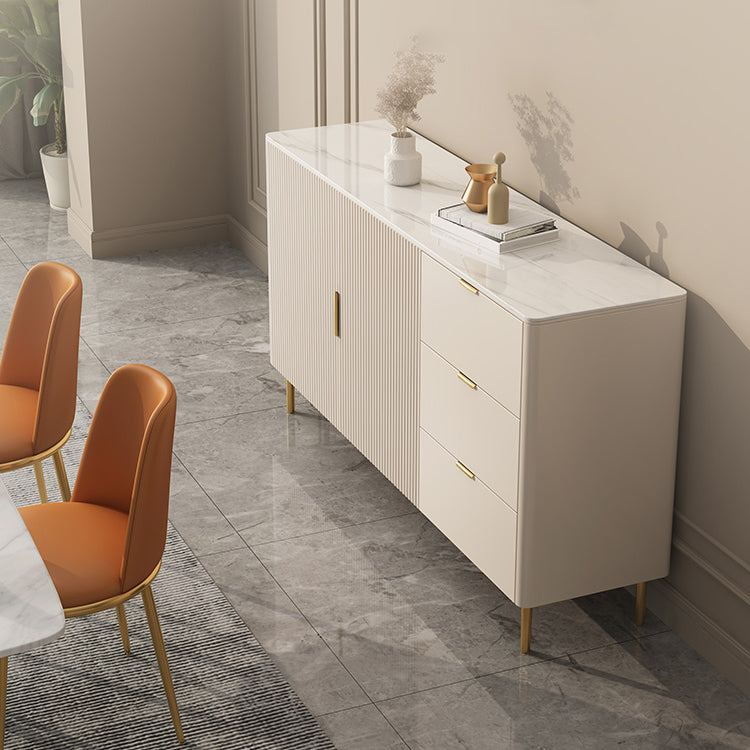 Glam Sideboard Schrankstein Sideboardtisch mit Schubladen für die Küche