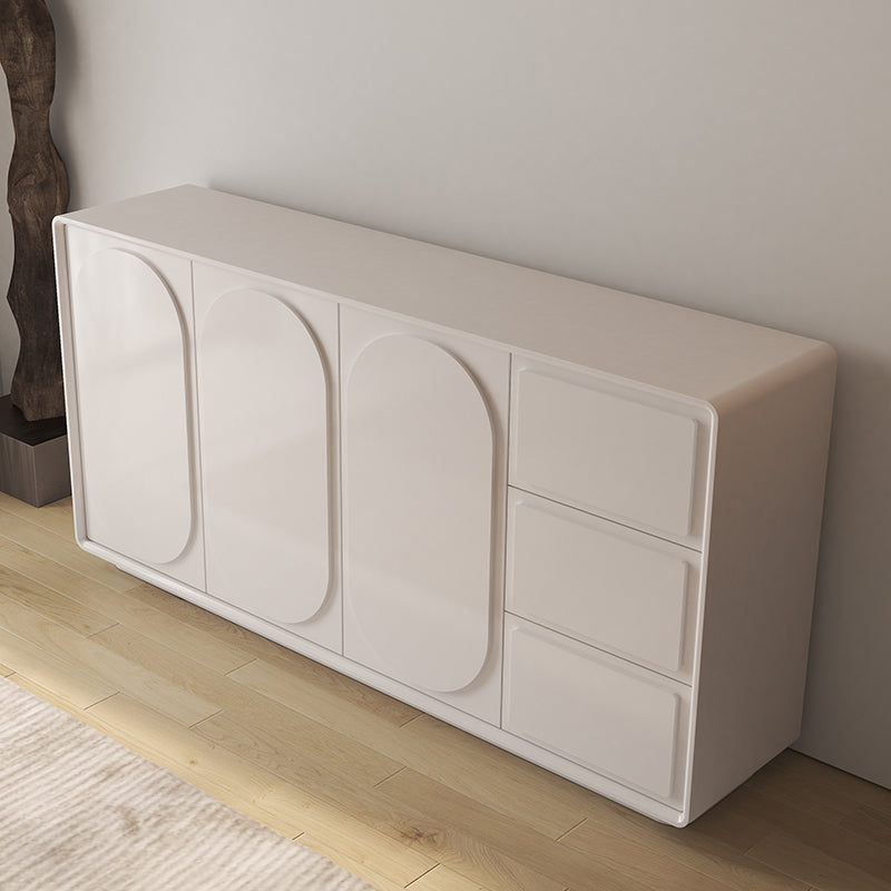 Contemporary Sideboard Cabinet Faux Wood Sideboard Table with Doors for Dining Room Clearhalo 'buffet_sideboard' 'Buffets & Sideboards' 'furn' 'furn_buffet_sideboard' 'Furniture' 'Kitchen & Dining Furniture' 7520826