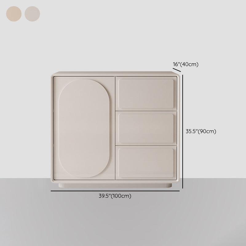 Contemporary Sideboard Cabinet Faux Wood Sideboard Table with Doors for Dining Room Clearhalo 'buffet_sideboard' 'Buffets & Sideboards' 'furn' 'furn_buffet_sideboard' 'Furniture' 'Kitchen & Dining Furniture' 7520837