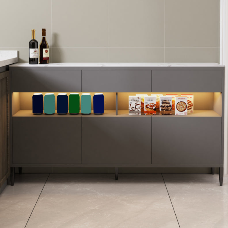 Mesa de piedra del gabinete del aparador contemporáneo con cajones