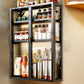 Contemporary Metal Curio Cabinet Wall Mounted Buffet Cabinet for Dining Room