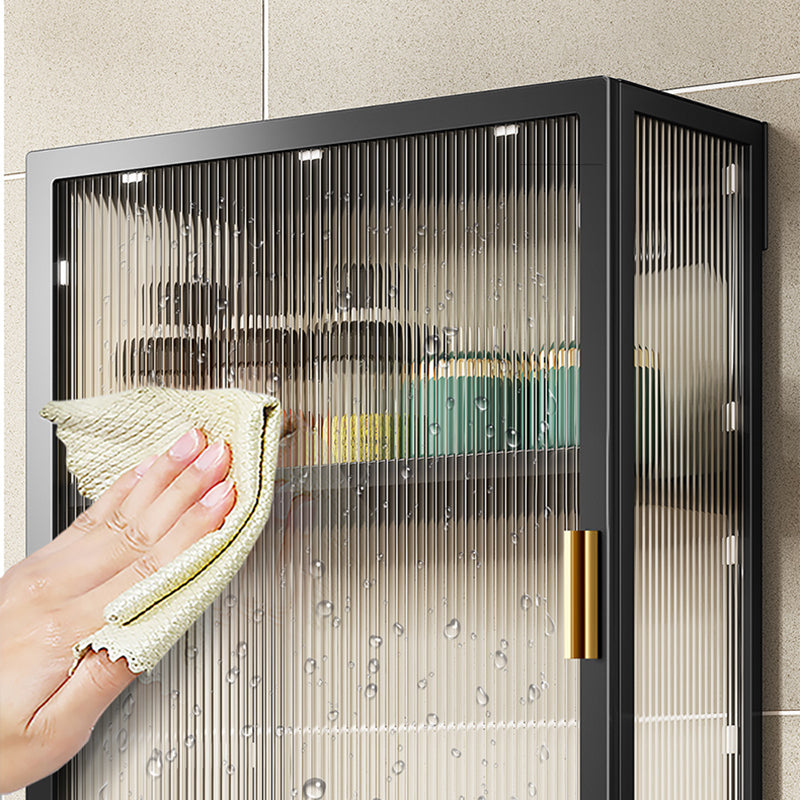 Armadio a buffet montato a parete per mobile in metallo contemporaneo per sala da pranzo