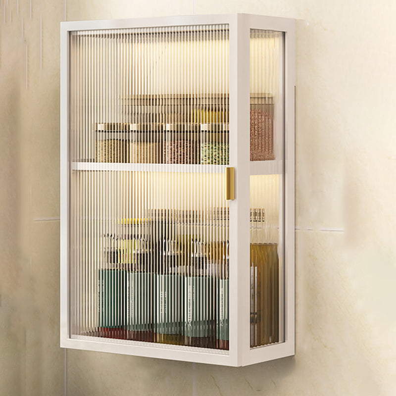 Armadio a buffet montato a parete per mobile in metallo contemporaneo per sala da pranzo