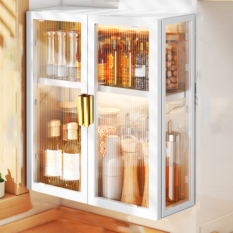 Armadio a buffet montato a parete per mobile in metallo contemporaneo per sala da pranzo