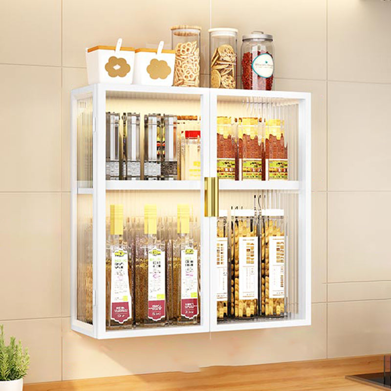 Armadio a buffet montato a parete per mobile in metallo contemporaneo per sala da pranzo