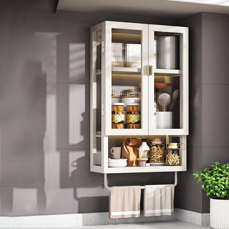 Armadio a buffet montato a parete per mobile in metallo contemporaneo per sala da pranzo