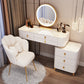 Contemporary Solid Wood With Drawer Bedroom Lighted Mirror Make-up Vanity
