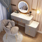 Contemporary Solid Wood With Drawer Bedroom Lighted Mirror Make-up Vanity