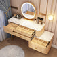 Contemporary Solid Wood With Drawer Bedroom Lighted Mirror Make-up Vanity