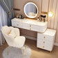 Contemporary Solid Wood With Drawer Bedroom Lighted Mirror Make-up Vanity
