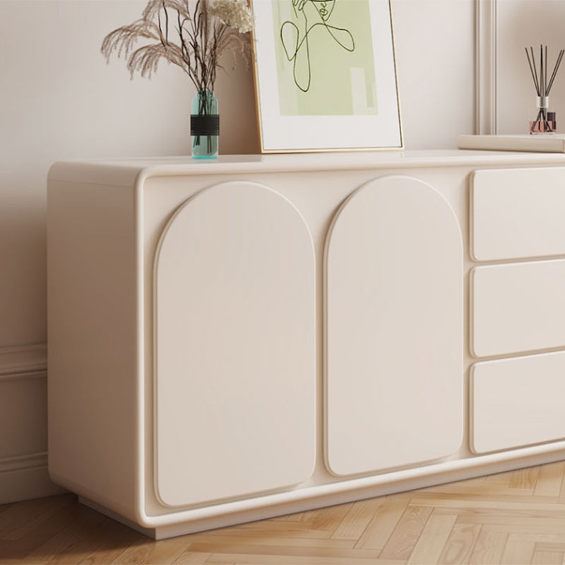 Eigentijdse wit verlichte spiegel slaapkamer met lade ijdelheid kleedtafel