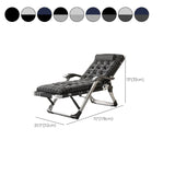 Reclinabile standard contemporaneo con poltrona in metallo argento