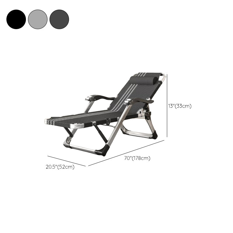 Reclinabile standard contemporaneo con poltrona in metallo argento