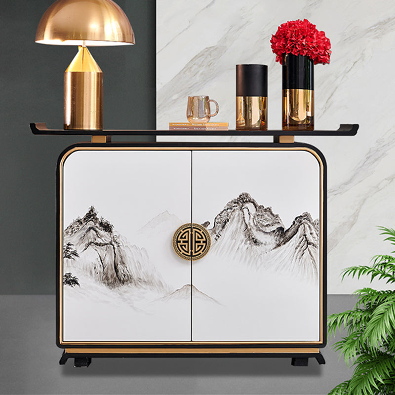 Contemporary 35.43" H Cabinet Wooden Accent Cabinet with Door Clearhalo 'Cabinets & Chests' 'cabinets_chests' 'furn' 'furn_cabinets_chests' 'Furniture' 'Living Room Furniture' 7521292