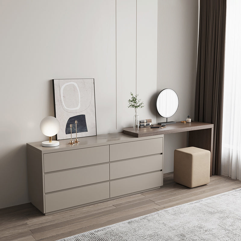 引き出しスタンディングバニティドレッシングテーブルを備えた現代の照明付き鏡