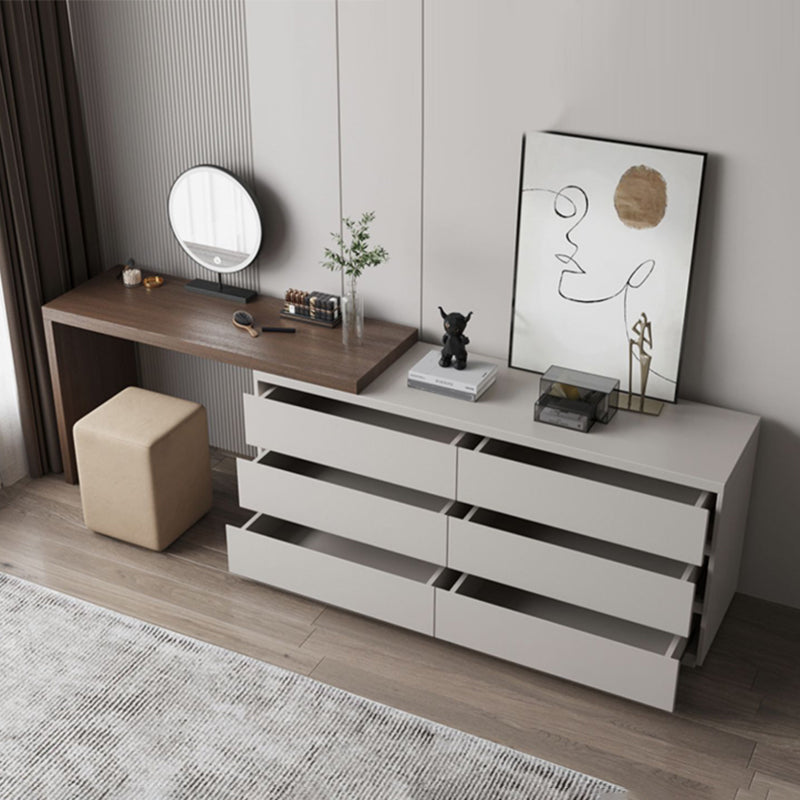 引き出しスタンディングバニティドレッシングテーブルを備えた現代の照明付き鏡