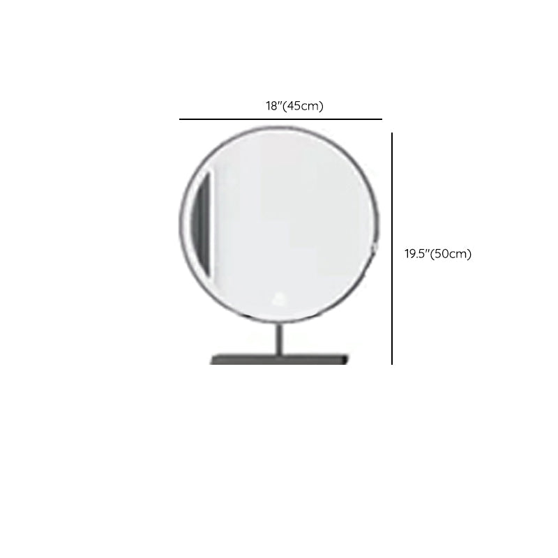 引き出しスタンディングバニティドレッシングテーブルを備えた現代の照明付き鏡