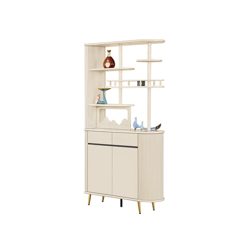 Contemporary Wooden Cabinet Solid Color Accent Cabinet with Drawer and Door 41"L x 14"W x 79"H Clearhalo 'Cabinets & Chests' 'cabinets_chests' 'furn' 'furn_cabinets_chests' 'Furniture' 'Living Room Furniture' 7521329