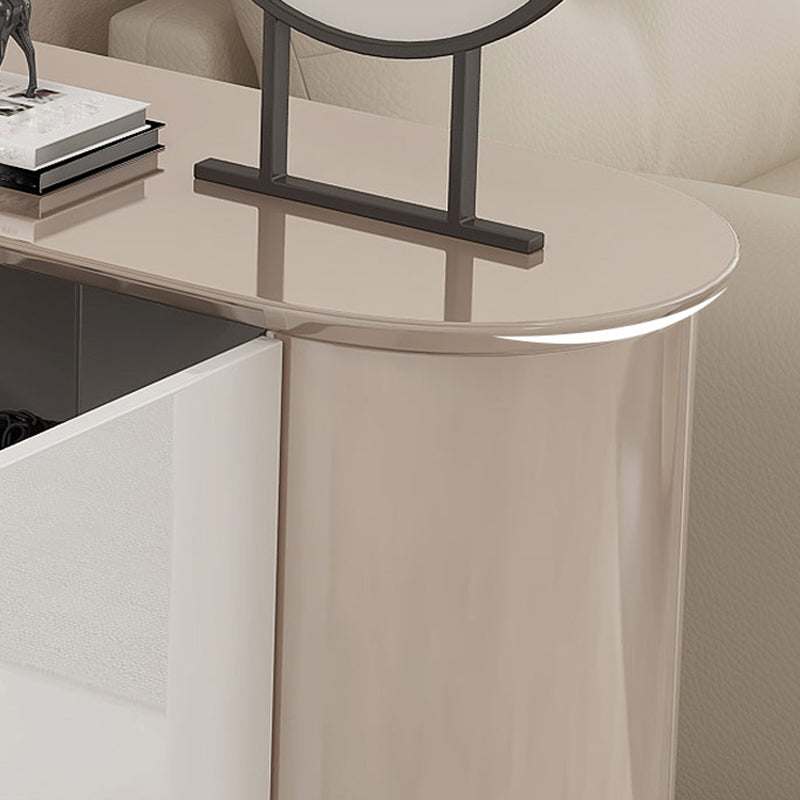 Contemporary Wooden Cabinet Solid Color Accent Cabinet with Drawer and Door Clearhalo 'Cabinets & Chests' 'cabinets_chests' 'furn' 'furn_cabinets_chests' 'Furniture' 'Living Room Furniture' 7521331