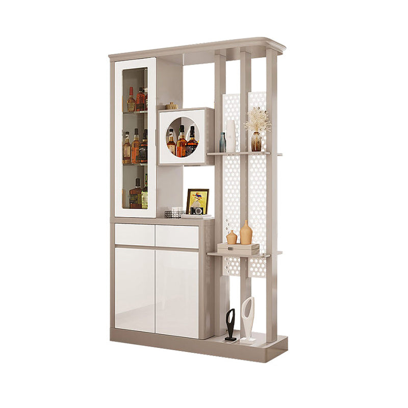 Contemporary Wooden Cabinet Solid Color Accent Cabinet with Drawer and Door 47"L x 15"W x 81"H Clearhalo 'Cabinets & Chests' 'cabinets_chests' 'furn' 'furn_cabinets_chests' 'Furniture' 'Living Room Furniture' 7521335