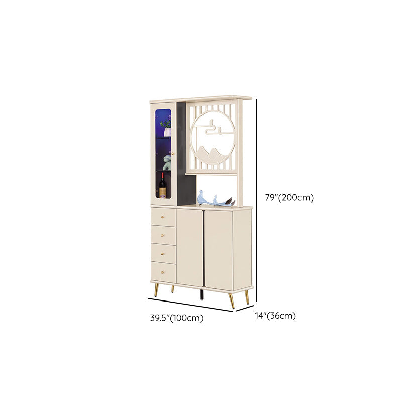 Contemporary Wooden Cabinet Solid Color Accent Cabinet with Drawer and Door Clearhalo 'Cabinets & Chests' 'cabinets_chests' 'furn' 'furn_cabinets_chests' 'Furniture' 'Living Room Furniture' 7521344