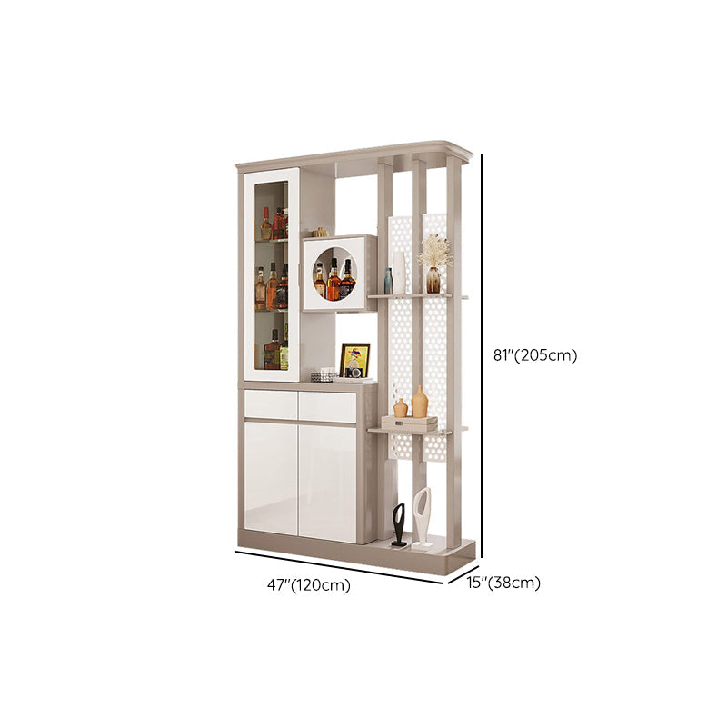 Contemporary Wooden Cabinet Solid Color Accent Cabinet with Drawer and Door Clearhalo 'Cabinets & Chests' 'cabinets_chests' 'furn' 'furn_cabinets_chests' 'Furniture' 'Living Room Furniture' 7521349