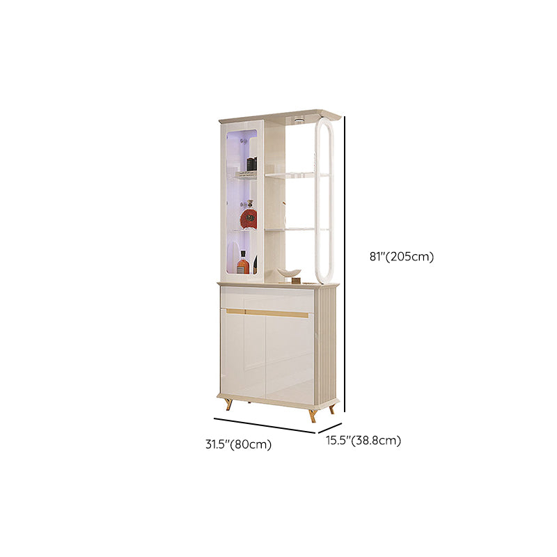 Contemporary Wooden Cabinet Solid Color Accent Cabinet with Drawer and Door Clearhalo 'Cabinets & Chests' 'cabinets_chests' 'furn' 'furn_cabinets_chests' 'Furniture' 'Living Room Furniture' 7521352