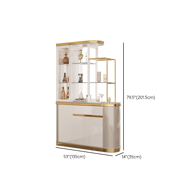 Contemporary Wooden Cabinet Solid Color Accent Cabinet with Drawer and Door Clearhalo 'Cabinets & Chests' 'cabinets_chests' 'furn' 'furn_cabinets_chests' 'Furniture' 'Living Room Furniture' 7521356