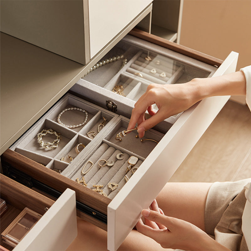 Contemporary With Drawer Wood Lighted Mirror Bedroom Dressing Table Clearhalo 'Bedroom Furniture' 'furn' 'furn_makeup_vanities' 'Furniture' 'Makeup Vanities' 'makeup_vanities' 7521407