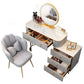 Contemporary With Drawer Gray Wooden Mirror Bedroom Make-up Vanity Clearhalo 'Bedroom Furniture' 'furn' 'furn_makeup_vanities' 'Furniture' 'Makeup Vanities' 'makeup_vanities' 7521467