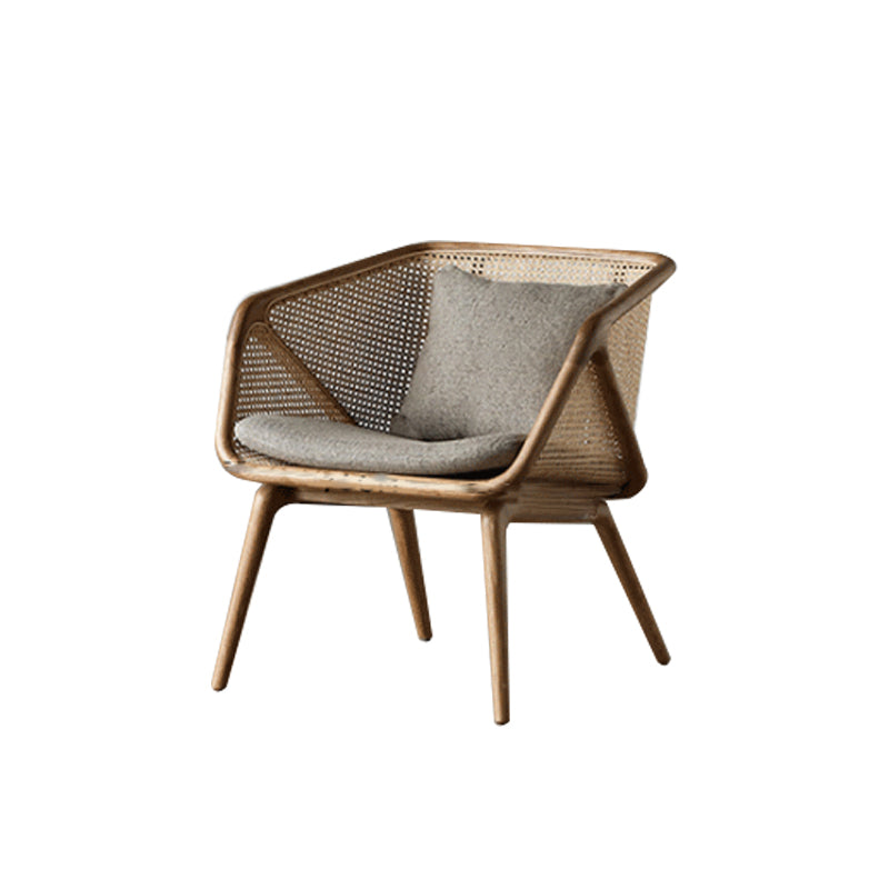 Hanged Arm Stoffsofa in grauem tropischen Sofa mit Bolsterkissen