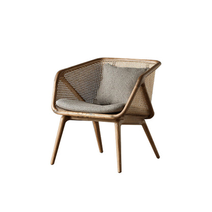 Hanged Arm Stoffsofa in grauem tropischen Sofa mit Bolsterkissen