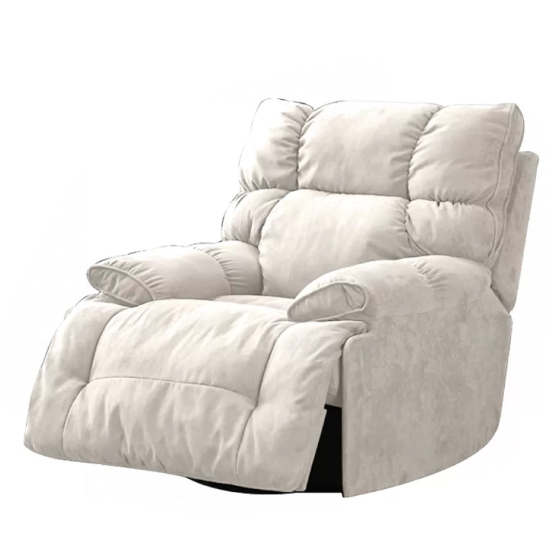 Metal Standard Recliner Position Lock Recliner Chair Independent Foot White Clearhalo 'Chairs & Seating' 'furn' 'furn_recliners' 'Furniture' 'Living Room Furniture' 'Recliners' 7521536