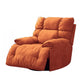 Metal Standard Recliner Position Lock Recliner Chair Independent Foot Orange Clearhalo 'Chairs & Seating' 'furn' 'furn_recliners' 'Furniture' 'Living Room Furniture' 'Recliners' 7521542