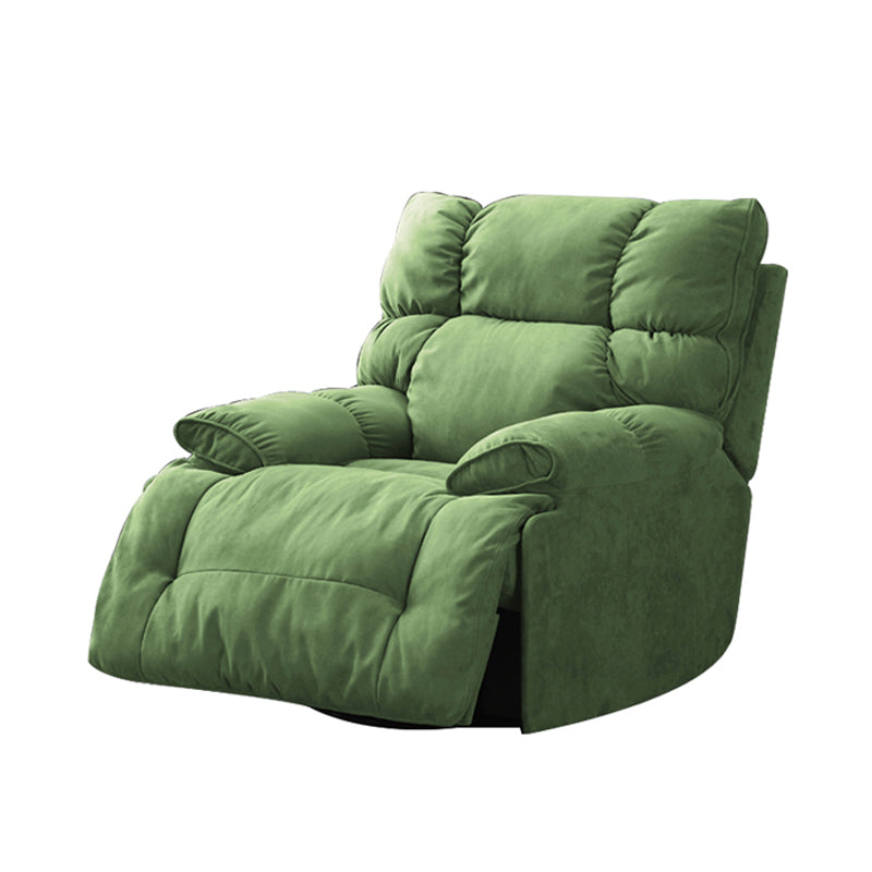 Metal Standard Recliner Position Lock Recliner Chair Independent Foot Light Green Clearhalo 'Chairs & Seating' 'furn' 'furn_recliners' 'Furniture' 'Living Room Furniture' 'Recliners' 7521546